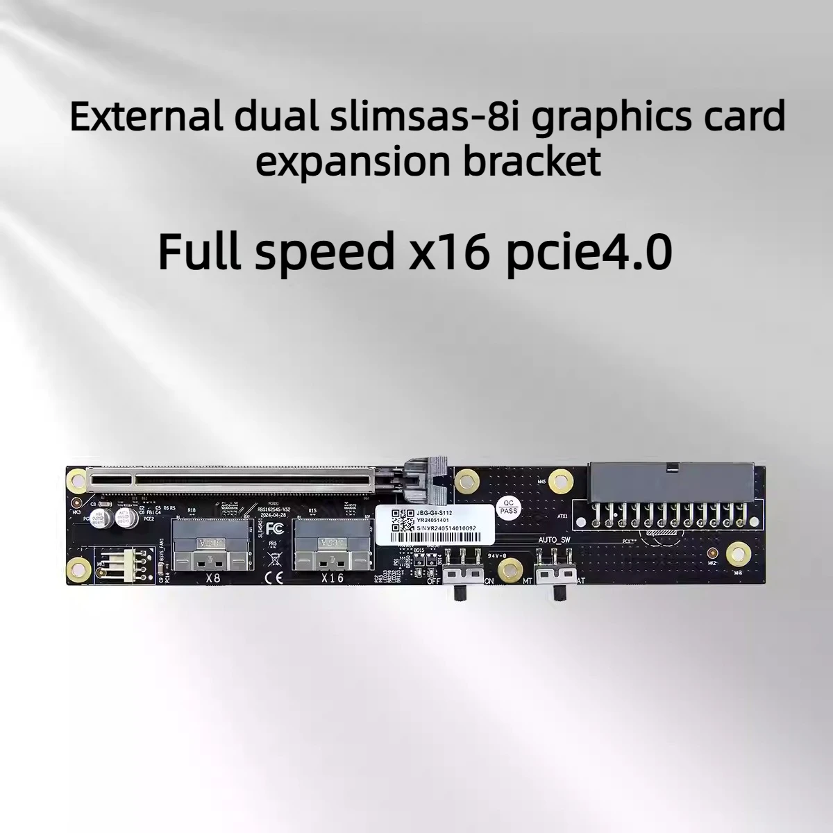 Dual SlimSAS 8i Oculink Graphi - External Gpu Dock Pcie 4.0 Oculink 评论和价格