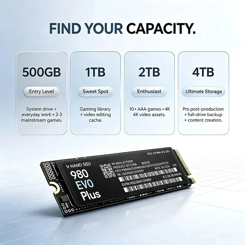 980 EVO Plus M.2 2280 NVMe PCI - M.2 Nvme 4Tb Pcie 4.0 Ssd 评论和价格
